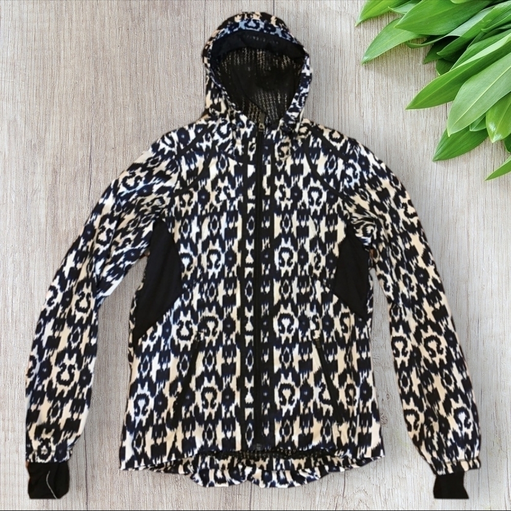 Lululemon Willpower Sprinkler Ikat Downtime Jacket Special Edition Size 6 - Picture 3 of 14